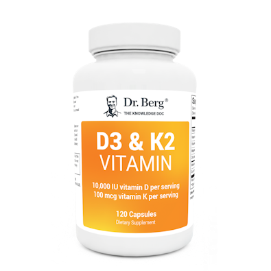 D3 & K2 Vitamin (10,000 IU) - 120 capsules